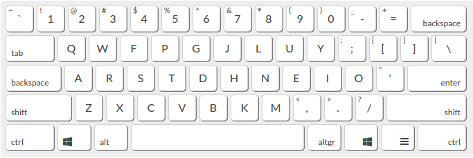 Colemak on a normal physical keyboard layout.
